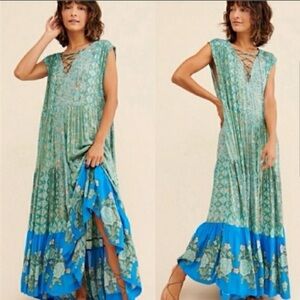 Free People Hanalei Bay maxi dress Hawaii Breeze Combo